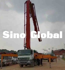 SY5419THB 56 کامیون پمپ بتن کارکرده 56M 6 بخش دسترسی عمودی