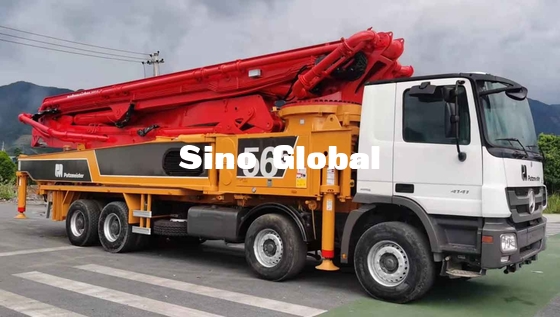 کامیون دیزلی پمپ بتن کارکرده Putzmeister M56-5 148M³/H با 5 بخش