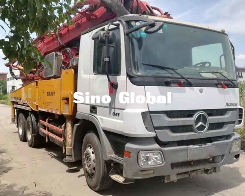 کامیون های پمپ بتن کارکرده 12 مگاپاسکال Euro4 46m 4 بخش دسترسی عمودی