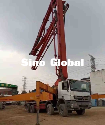 SY5419THB 56 کامیون پمپ بتن کارکرده 56M 6 بخش دسترسی عمودی