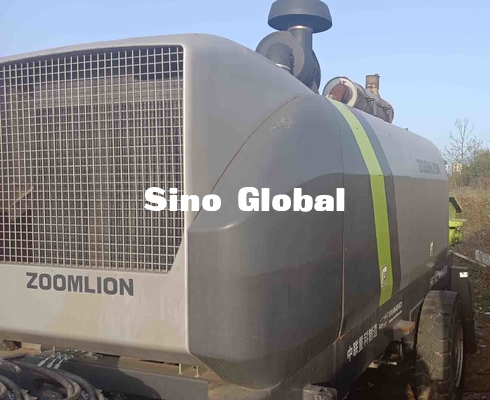 سبز مشکی پمپ تریلر بتن کارکرده زوملیون HBT80 174kw