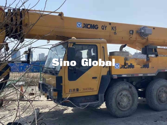 کامیون دست دوم XCMG بوم , جرثقیل کامیون 35 تن سانی QY35K5