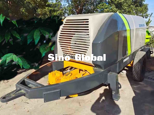 تریلر برقی کارکرده پمپ بتن زوملیون 600L ظرفیت قیف
