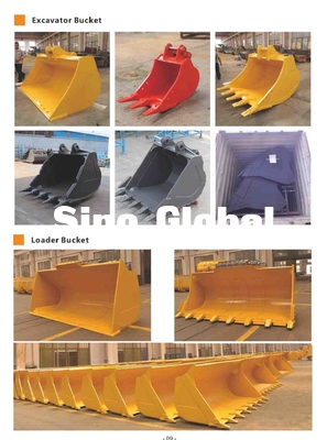 سطل و ملحقات بیل مکانیکی همه برند برند Sino Global